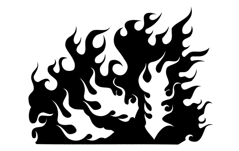 Огонь графика рисунок