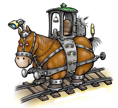 Лошадь-паровоз
