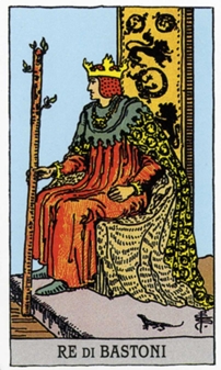 Король Жезлов, Посохов Карты Таро в стихах