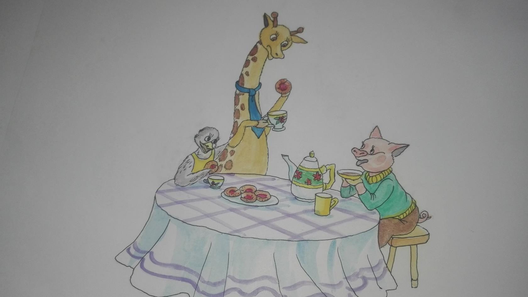 Как поросенок Жорик пригласил гостей