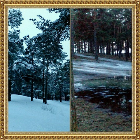 Зимушка флиртует с летом