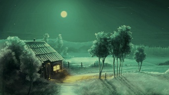 Новогодняя снежная вьюга...