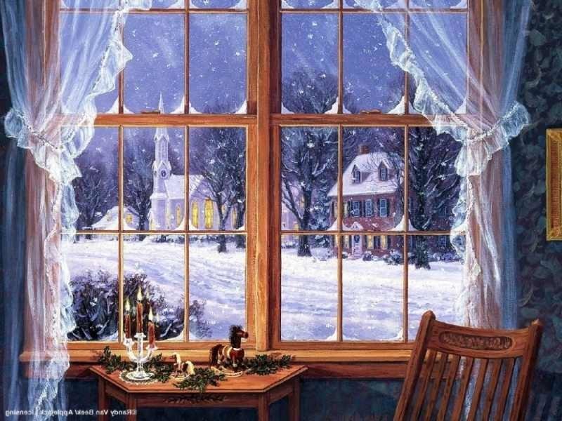 За окном трещит мороз