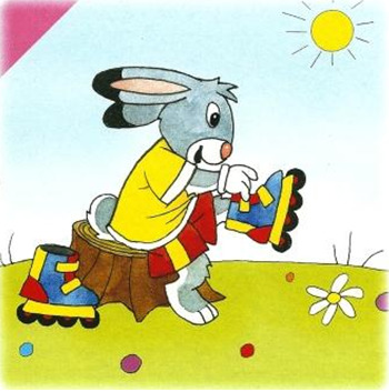 Заяц на роликах