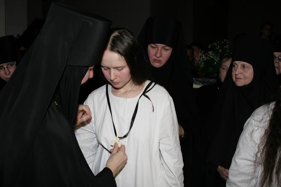 Обряд пострижения в монахини