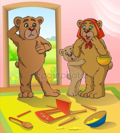 Три медведя. жирные сказки
