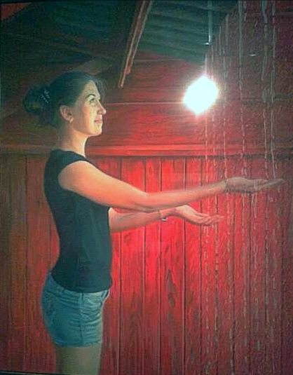 Поэт. Образ картины Алексея Кравченко - Дождь...