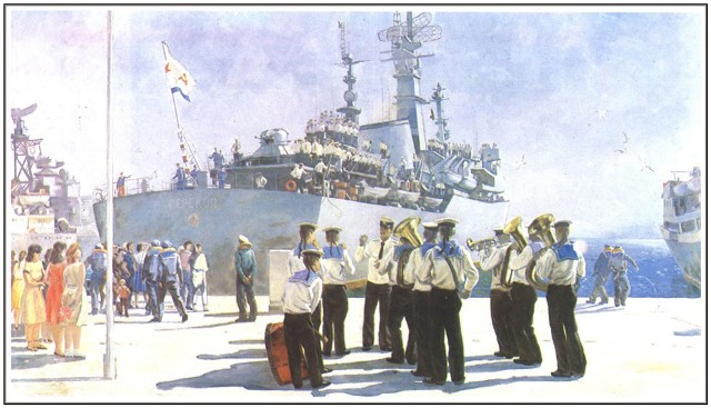 Как гордо реет русский флаг!