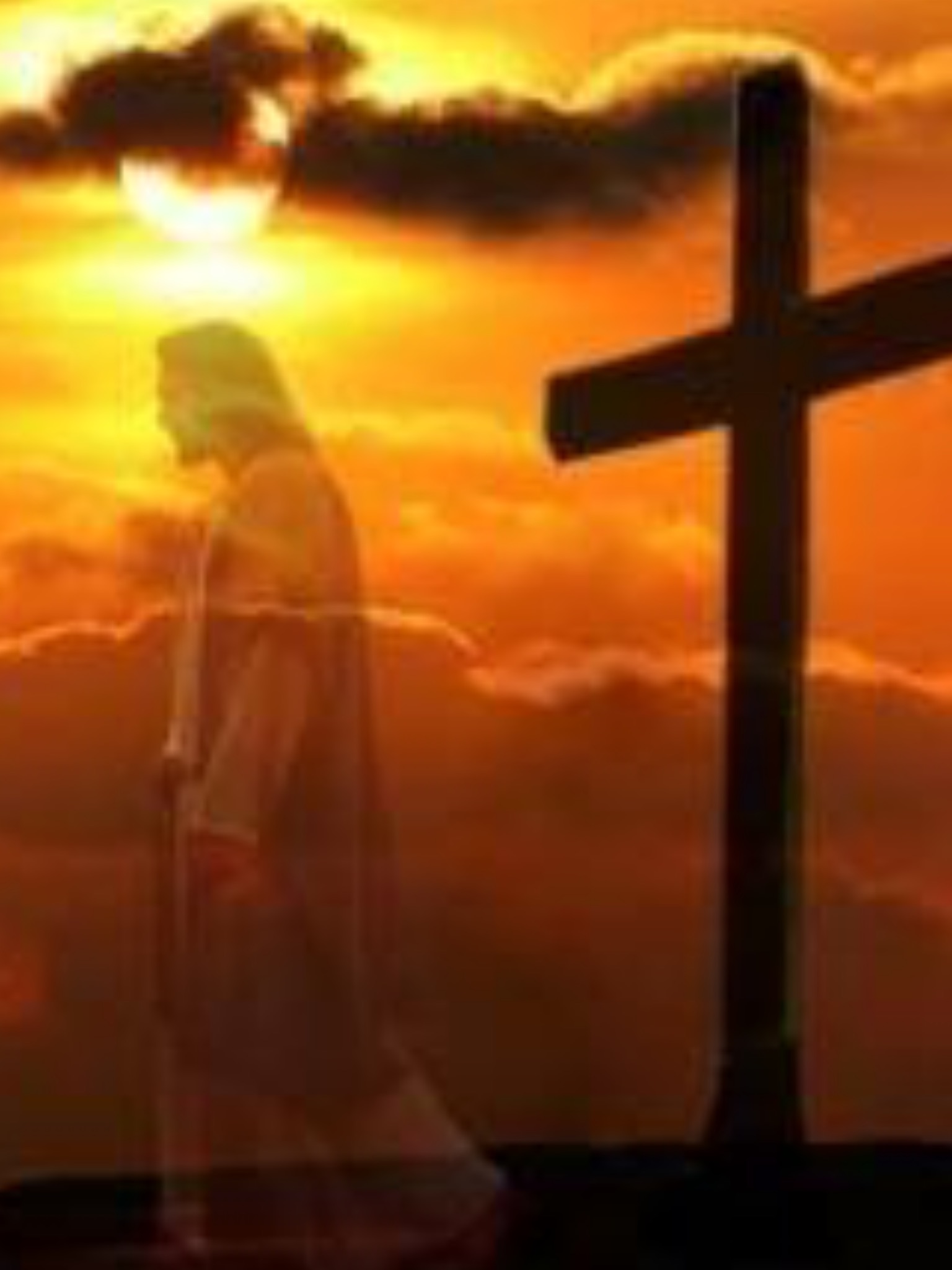 На Голгофском кресте!