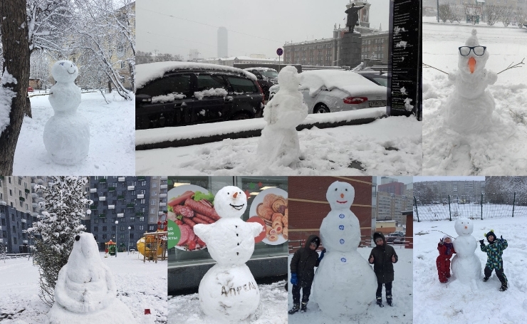 Снеговики конца апреля смотрят в ледяную Высь...