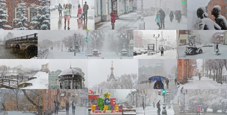 Апрельский снег кружил над мостовыми...