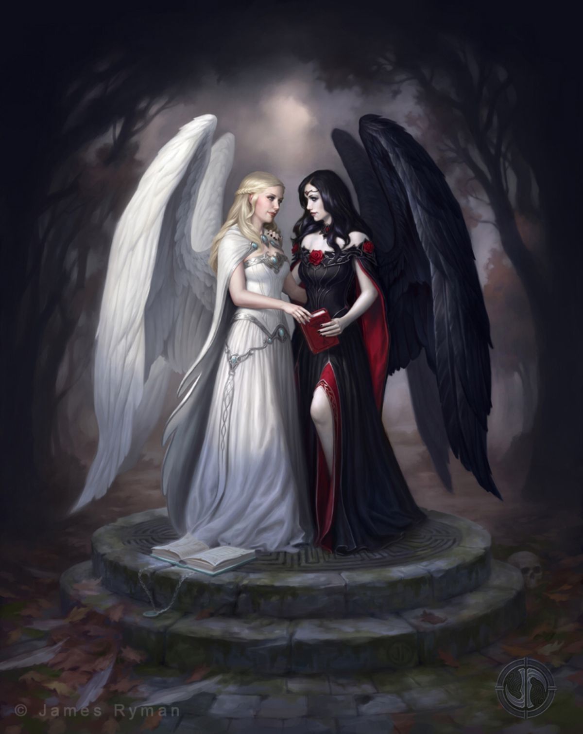 Темные и светлые души. Демон ангела. Падший ангел Элейн. Ангел Энджел и демон.