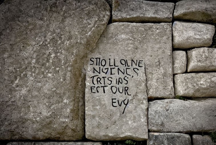 Камень стена