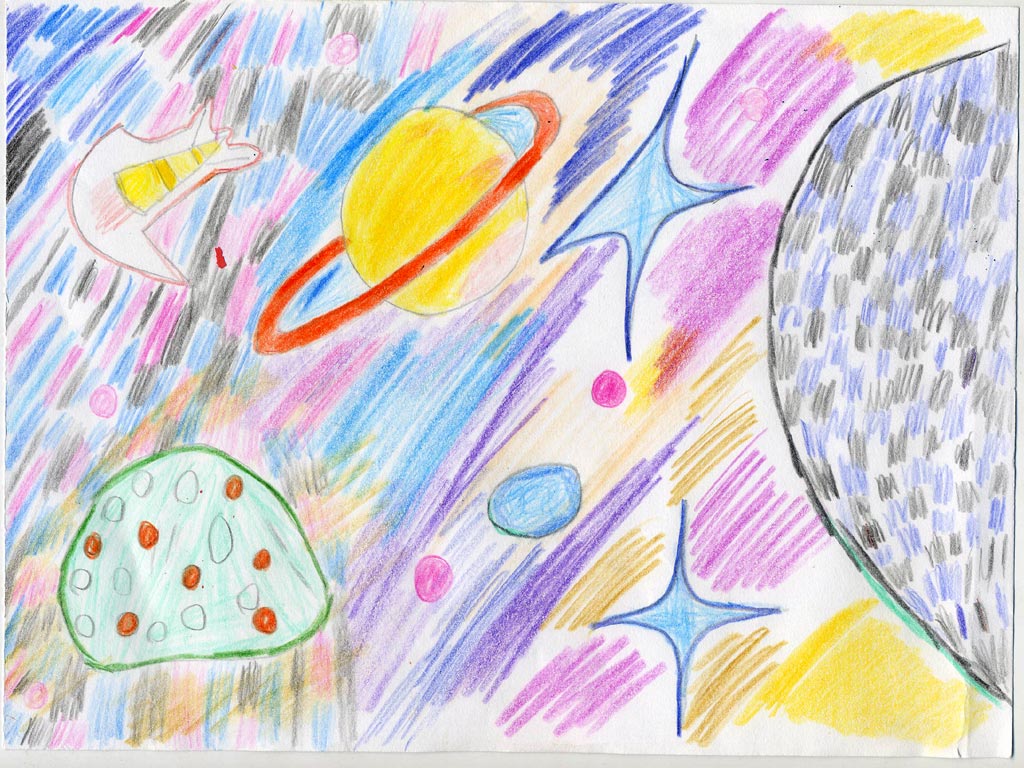 Космос рисунки цветные. Рисунок на тему космос. Рисование космос. Детский рисунок на тему космос. Рисунок на туму космас.