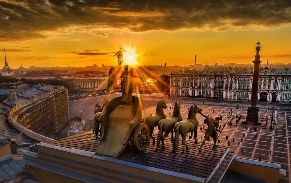 Город в необычном ракурсе