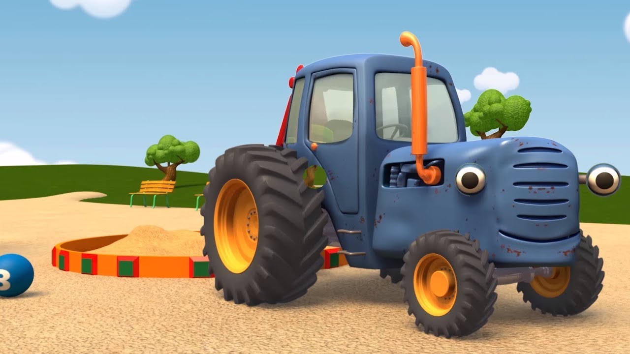 Сини1 трактор для малышей. Синий трактор трактор Гоша. Грузовичок трактор Гоша. Трактор Гоша поливалка.