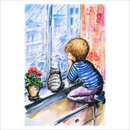 Дождь стучит