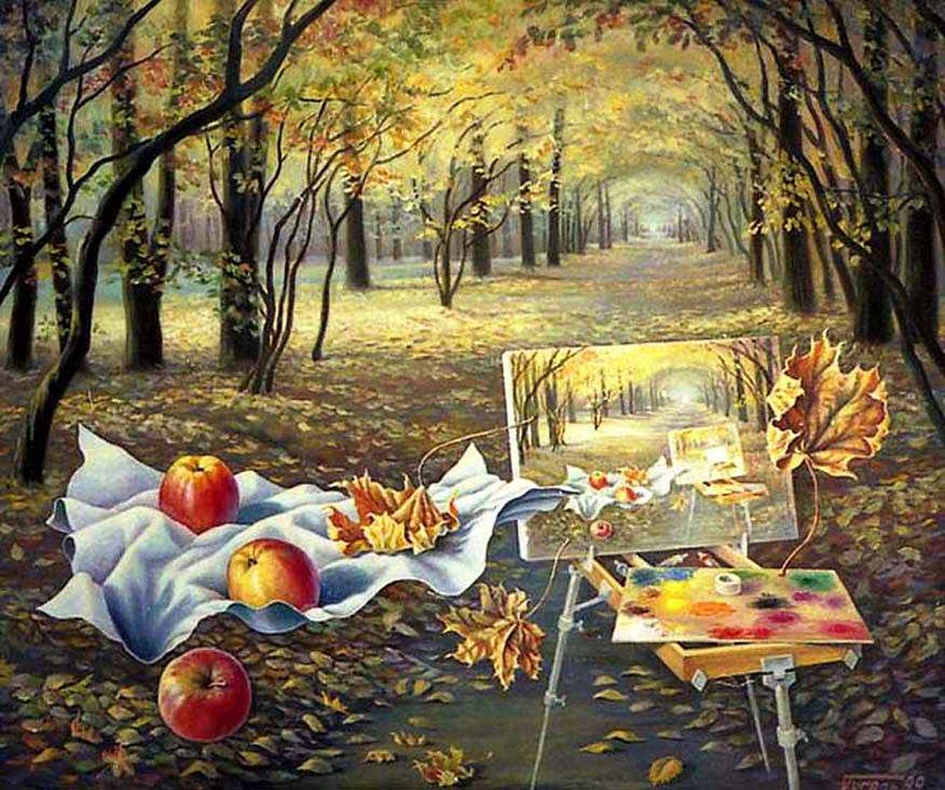 Художник Игорь Гугель осенний сон