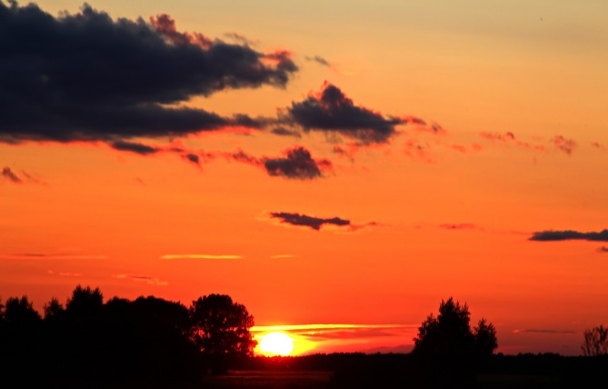 Стекал пылающей рекою...