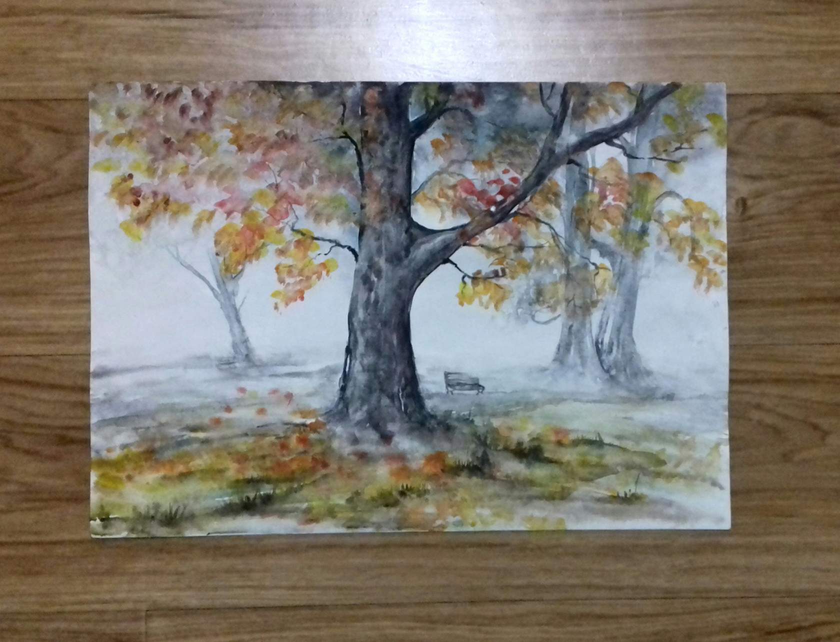 В лицо мне смотрит осень