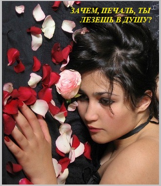 Зачем, печаль, ты лезешь в душу?
