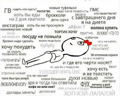 О чём думают женщины