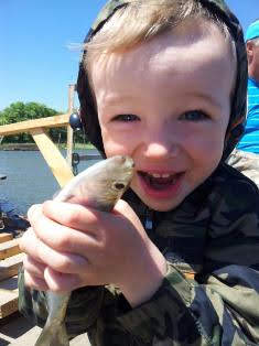 Первая рыбалка...