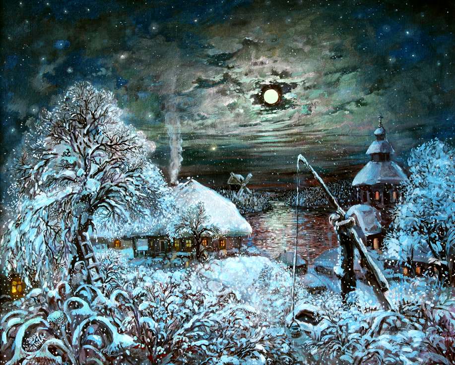 сны перед рождеством 6 января. художник александр мицник. художница tricia reilly-matthews. сны на рождество. елена войнова-богородицкая.