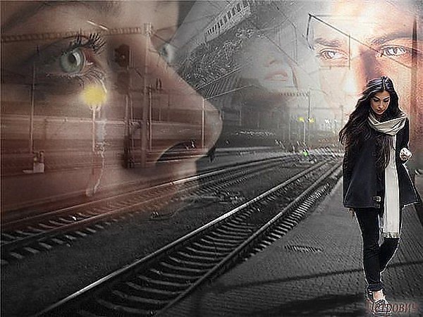 На перроне...