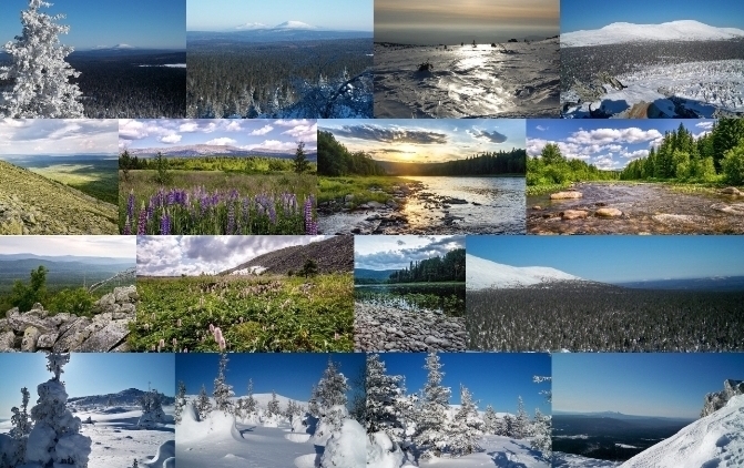 На вершине Ослянки в лазури снега...