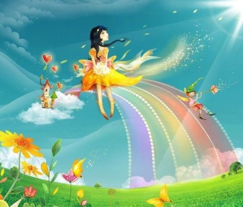 А на радуге