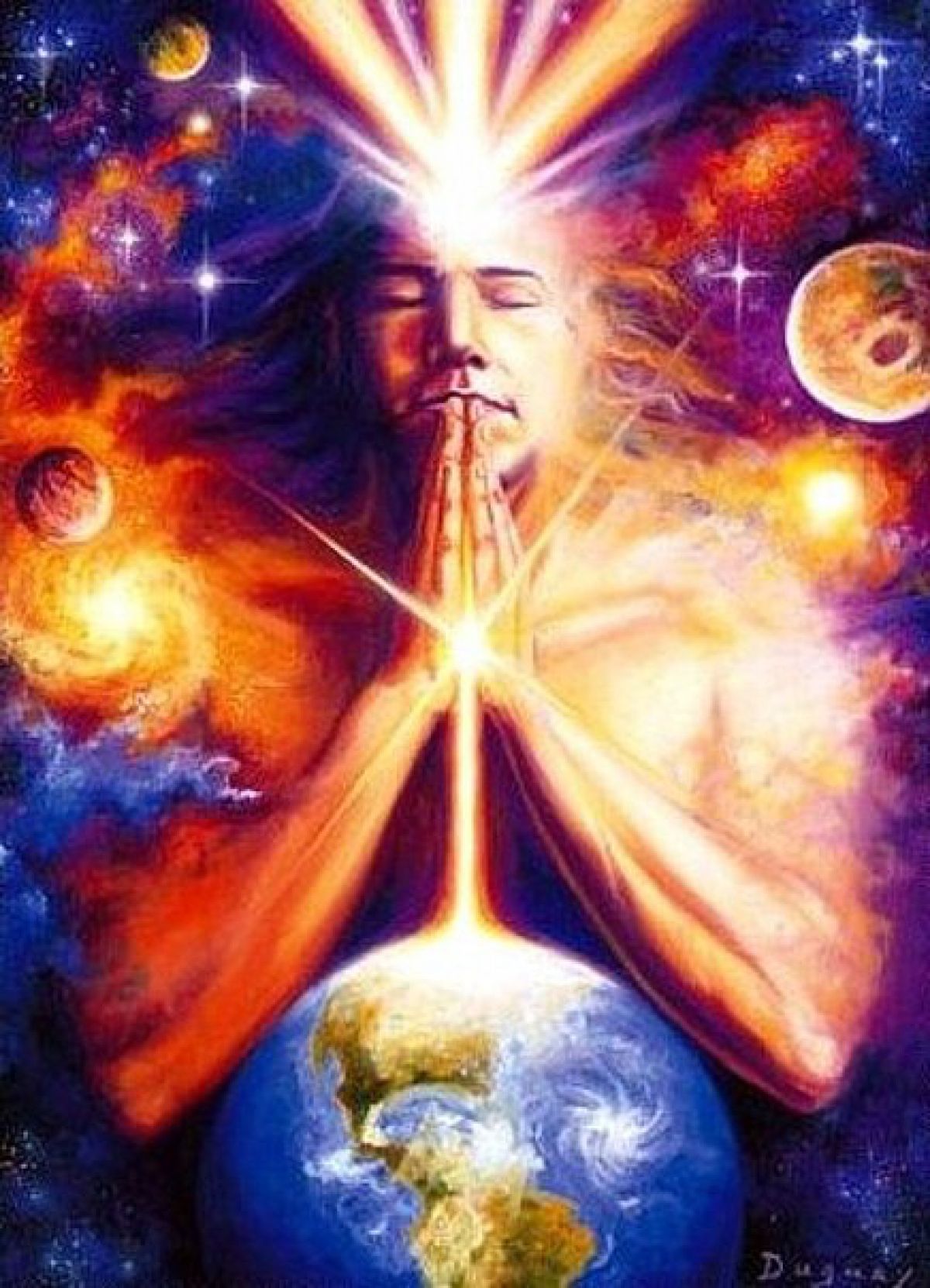 Пробуждение духа. Mario Duguay художник. Духовные картины Mario Duguay. Энергия Вселенной и человека. Энергия человека.