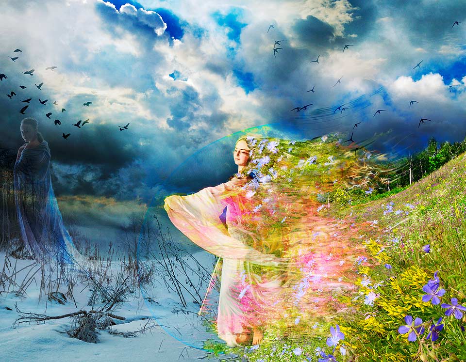 Весенний снег