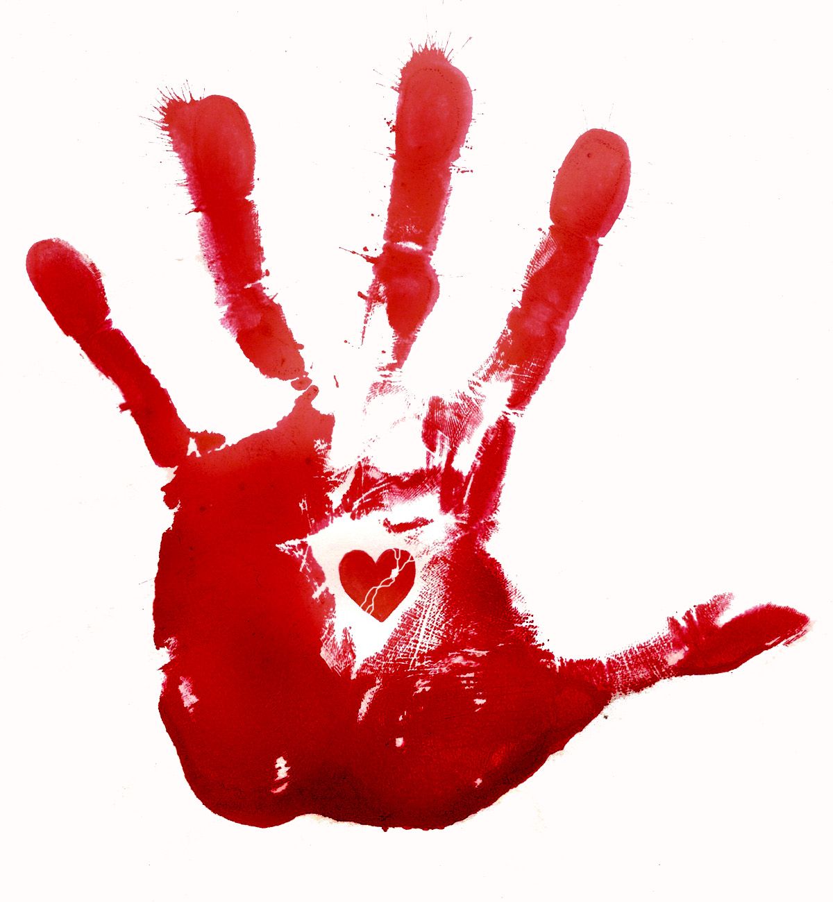 Рисунок кровавая рука