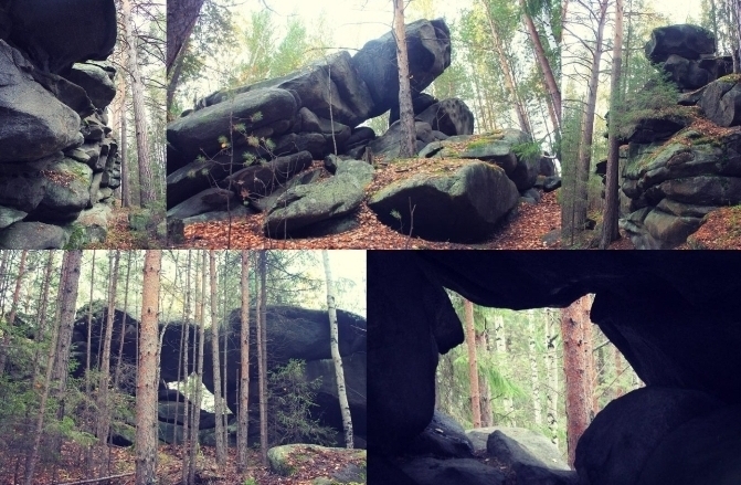 Аятские скалы гранитным тоннелем...