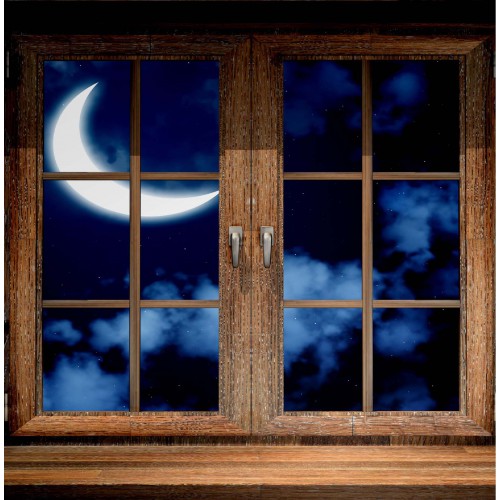 Луна заглядывает в окно. Окно ночью. Луна в окне. Окошки на месяц. Окно ночь звезды.