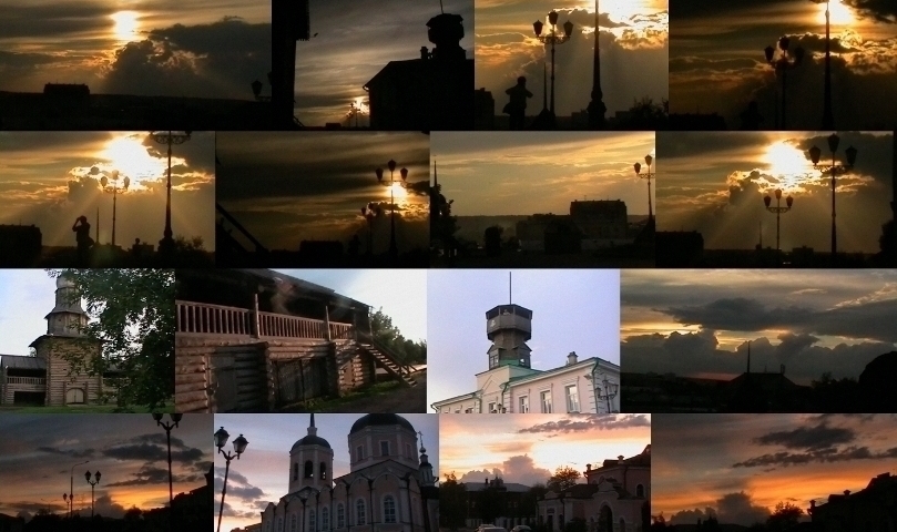 Закат над горой Воскресенской...