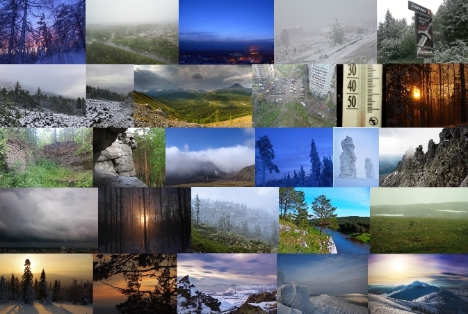 А у нас снегопады и шквалы секут...