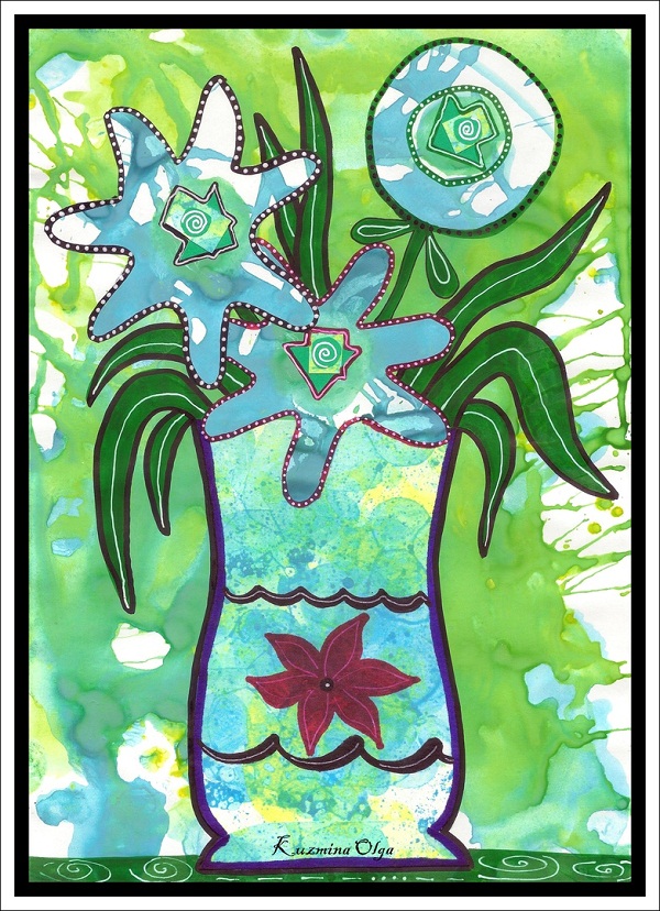 Рисунок Водяные цветы