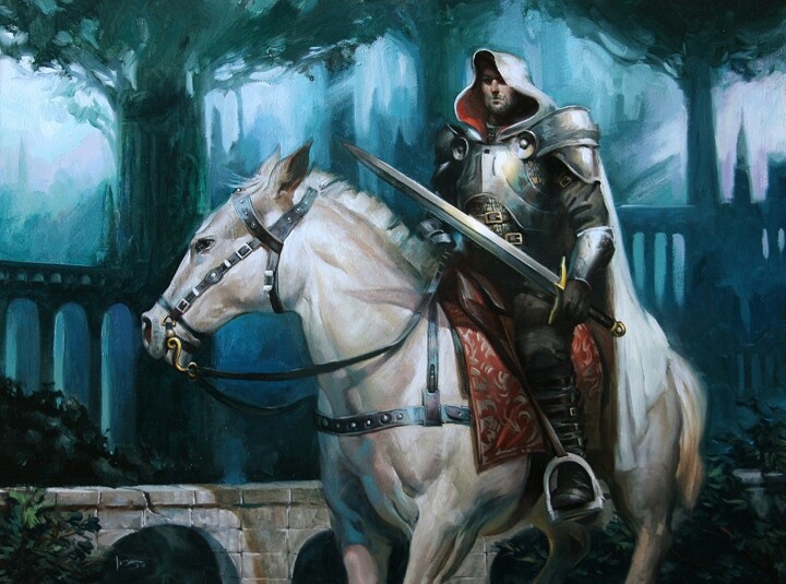 Рыцарь на белом коне.