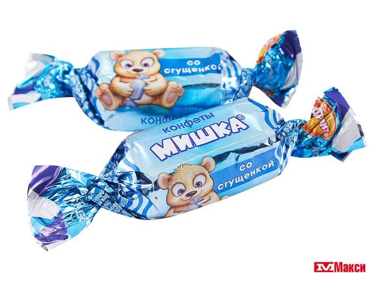Обложка конфеты мишка косолапый