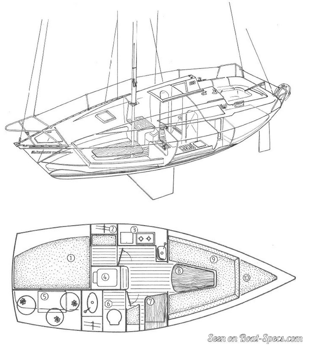 Шикарная планировка яхты за 210 тыс руб