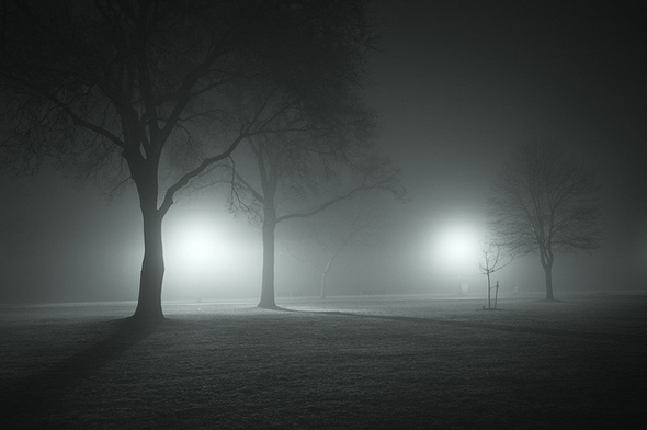 В уходящем тумане...