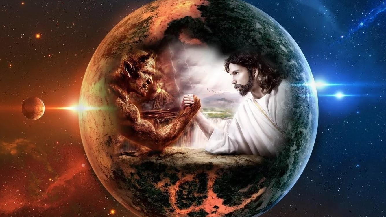 Много на земле зла. Бог против сатаны. Против Бога. Бог против науки. Иисус против дьявола.
