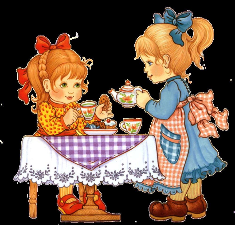 Кукла пришла в гости. Чаепитие для детей. Девочка пьет чай. Чаепитие для детей в детском саду. Дети в гостях.