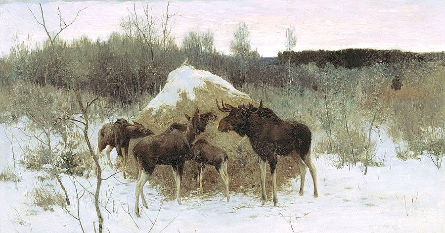 Картина лоси александра степановича степанова