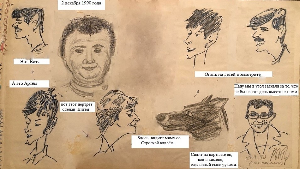 шаржи из семейного альбома