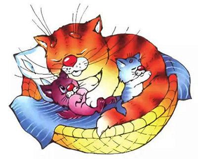 Кошка в лукошке