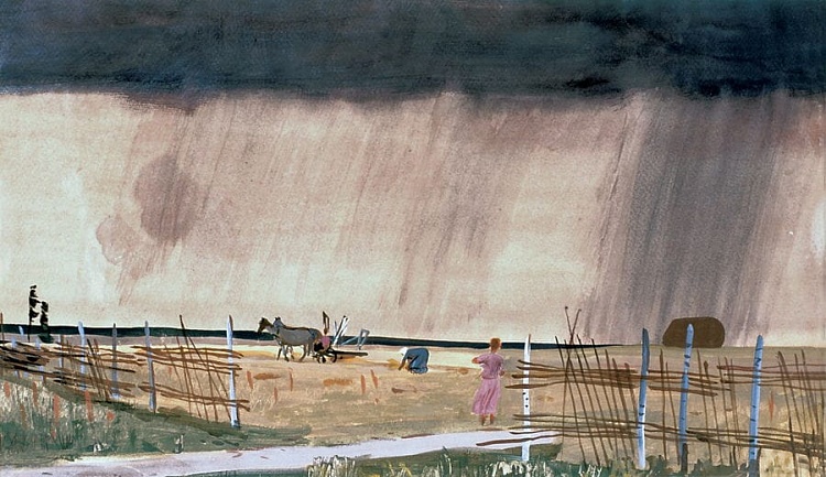 Дейнека А. А. Гроза заходит. Дождь