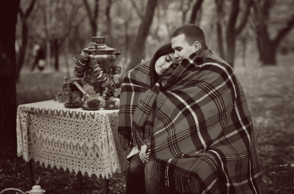 Фото С Пледом На Природе Осенью